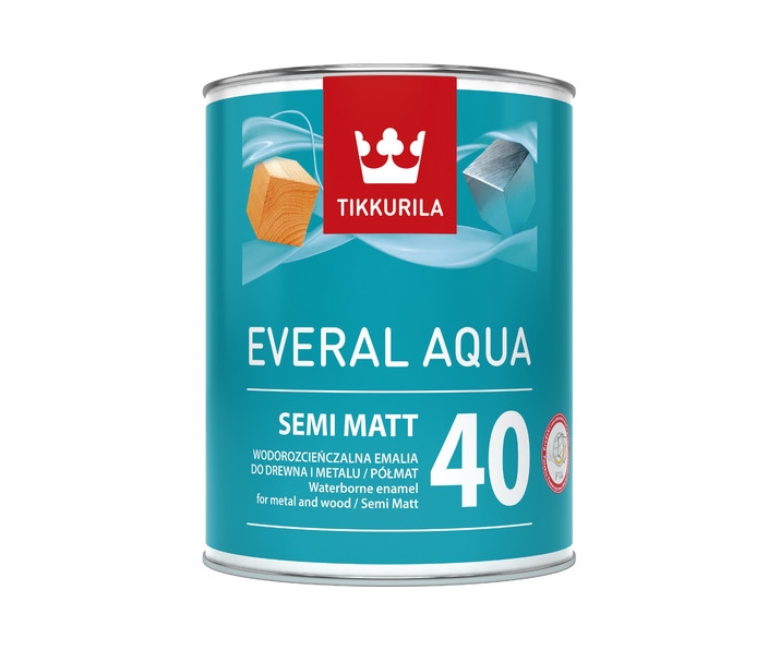 Tikkurila farba Everal Aqua Semi Matt 40 A 0,9l