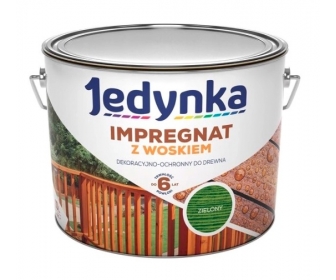 Jedynka impregnat do drewna z woskiem Zielony 10L