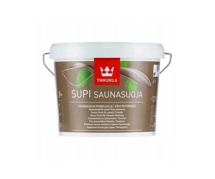 Tikkurila lakier akrylowy SUPI SAUNA 2,7 l