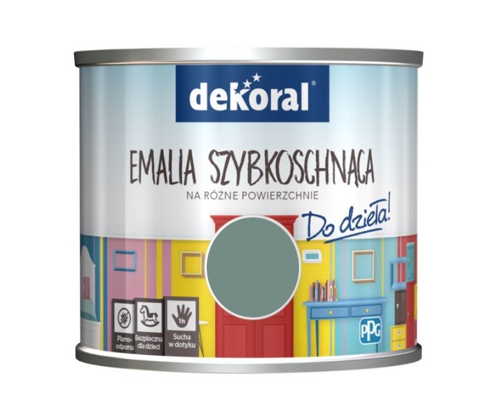 Dekoral Express Top Szara Komórka 0,5L emalia akrylowa do drewna i metalu