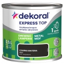 Dekoral Express Top Czarna Materia Mat 0,5L emalia akrylowa do drewna i metalu