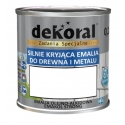 Dekoral Emakol Biały Połysk 0,9L silnie kryjąca emalia do drewna i metalu
