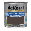 Dekoral Emakol Brązowy Połysk 0,9L silnie kryjąca emalia do drewna i metalu