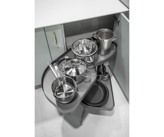 PEKA 005.4064.KPL/A LeMans II ARENA Pure 500/ lewy/ antracyt, wysuwane półki do szafki narożnej