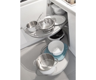 Le Mans II ARENA Classic Silver 600/ prawy/ szary 05.7077.KPL/S. Le Mans II system do szafki narożnej prostej z frontem na zawi