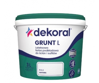 DEKORAL Grunt L grunt lateksowy 3L biały
