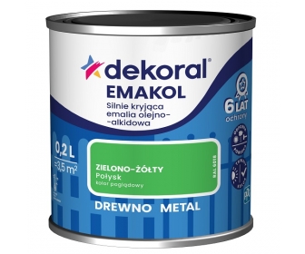 Dekoral Emakol Zielono-Żółty Połysk 0,2L