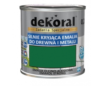 Dekoral Emakol Zielony Liściasty Połysk 0,2L silnie kryjąca emalia do drewna i metalu