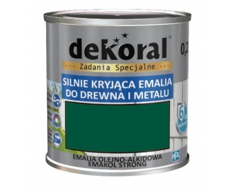 Dekoral Emakol Zielony Soczysty Matowy 0,9L silnie kryjąca emalia do drewna i metalu