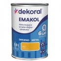 Dekoral Emakol Żółty Połysk 0,9L silnie kryjąca emalia do drewna i metalu