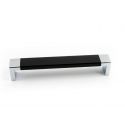 NOMET C-4409-128.P59-G2 Uchwyt meblowy ENCATO 128mm, P59-G2 czarny połysk-chrom