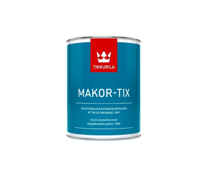 Tikkurila Makor-tix farba do dachu ocynk Szary Metaliczny 10L