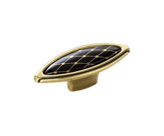 ARTE 24178P069B4.07 Gałka ceramiczna COSMOPOLITAN, stare złoto