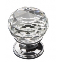 SCHAFFNER Gałka meblowa KRYSZTAŁ KULA DUŻA fi30mm, chrom