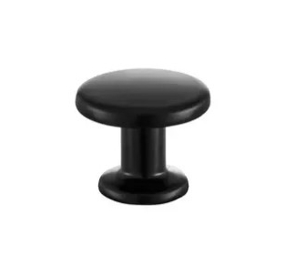 SCHAFFNER Gałka meblowa GIA BLACK fi30mm, czarny
