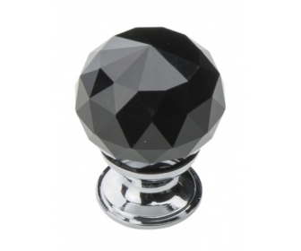 SCHAFFNER Gałka meblowa KRYSZTAŁ KULA DUŻA fi30mm, czarny