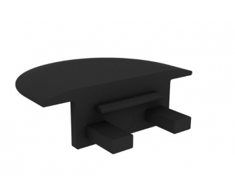 LED ZAŚLEPKA PROFIL WPUSZCZANY CZARNA INLINE/INLINE MINI XL, ver. 2