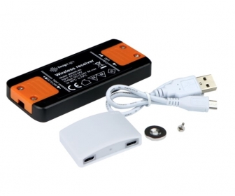 DESIGN LIGHT TEO-ZES-1P-BI-01 TEO – Wyłącznik RF MOVE/DOOR, zestaw 1 pkt (sterownik + sensor) 12-24VDC, max 8A, SENSOR BIAŁY