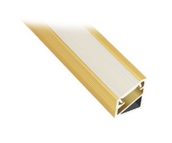 PROFIL TRILINE MINI 2M, KĄTOWY ZŁOTY MLECZNY z wcisniętą osłonką