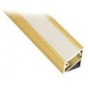 PROFIL TRILINE MINI 2M, KĄTOWY ZŁOTY MLECZNY z wcisniętą osłonką