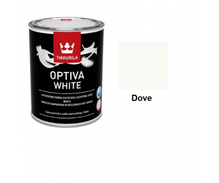 Tikkurila Optiva White 0,9L, kolor Dove