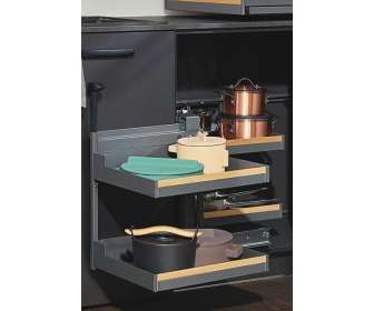 PEKA 05.0574.KPL/A Magic Corner Comfort Liro z drewnem 900/ 500/ lewy/ antracyt