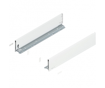 Bok LEGRABOX pure, wys. K (128.5 mm), dł. 600 mm, lewy/prawy, jedwabiście biały mat