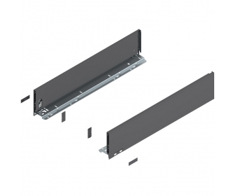 Bok LEGRABOX pure, wys. K (128.5 mm), dł. 600 mm, lewy/prawy, antracyt mat