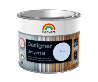 Beckers Designer Universal Emalia do drewna i metalu AQUA 0,5L