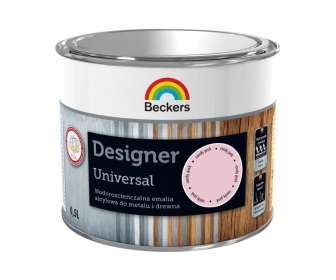 Beckers Designer 0,5L Farba Emalia Drewno Metal CANDY PINK