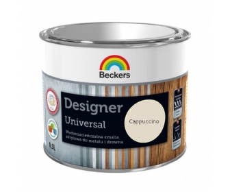 Beckers Designer Universal Emalia do drewna i metalu CAPPUCCINO 0,5L