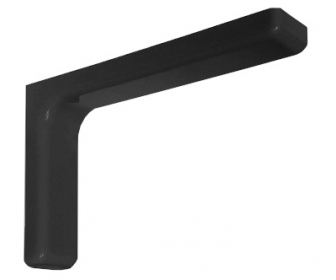 Wspornik półki z maskownicą, L 240mm, czarny