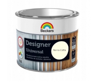 Beckers Designer 0,5L Farba Emalia Drewno Metal PANNA COTTA