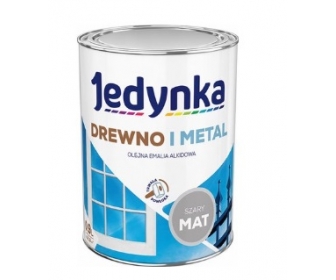 Farba do drewna i metalu Szary Mat 0,9L  Jedynka 00457322