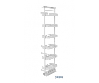 Kosz cargo maxi 300 PRESTIGE SUPREME BOX, 6 półek, P67 biały, NOMET W-5600B-300.P67