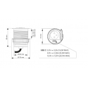 SINGLE BOX czarny, 1x gniazdo SCHUKO 1xUSB C, przewód 1,8m, DESIGN LIGHT SINGLEBOX-CZ-DE-UC-01