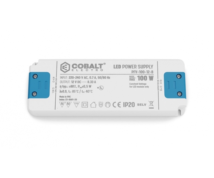 Zasilacz LED CobaltElectro PFV-B 12V 100W IP20