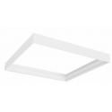 Obudowa / ramka natynkowa do paneli LED 60x60 - aluminiowa biała składana