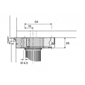 Nóżka do mebli kuchennych H- 60 mm Wurth 380kg 0683369297961