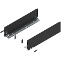 Bok szuflady LEGRABOX pure, wys. K (128,5mm), dł. 500mm, lewy/prawy, czarny mat