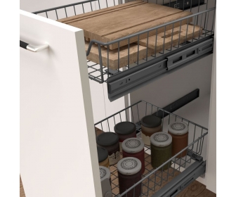 Szuflada górna miękki domyk, S 600mm, chrom