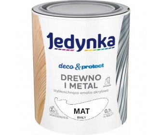 Jedynka Deco&Protect emalia akrylowa Biały Mat 0,7L