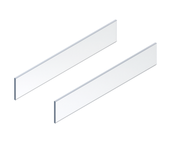 MERIVOBOX element dekoracyjny - bok, wysokość E, dł. 600 mm, szkło przezroczyste, 2 szt. w kpl.