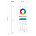MULTI - Pilot 4-strefowy RF biały 5w1 (MONO, BICOLOR, RGB, RGBW, RGB+CCT), DESIGN LIGHT MULTI-PILOT-BI-01