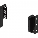 BLUM Z30K000S Uchwyt drewnianej ścianki tylnej TANDEMBOX, wys. K (128,5 mm), prawy+lewy, czarna  