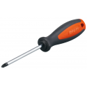 śrubokręt, Bit krzyżakowy PZ, wielkość 2, Długość całkowita (z łbem) 210 mm, pomarańczowe