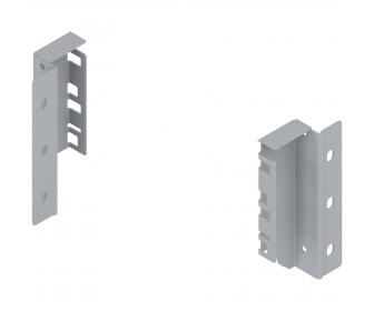 BLUM Z30K000S Uchwyt drewnianej ścianki tylnej TANDEMBOX, wys. K (128,5 mm), prawy+lewy, R9006 szara 