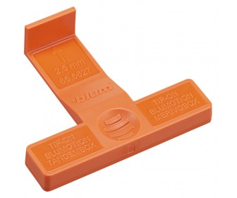 Listwa montażowa, do TIP-ON BLUMOTION do TANDEMBOX, do MERIVOBOX   pomarańczowe