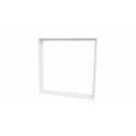 Obudowa / ramka natynkowa do paneli LED 60x60 - aluminiowa biała składana