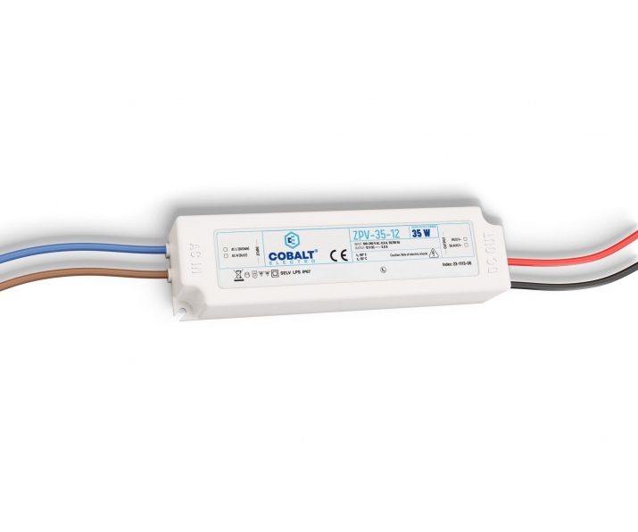 Zasilacz impulsowy CobaltElectro ZPV 12V 36W IP67